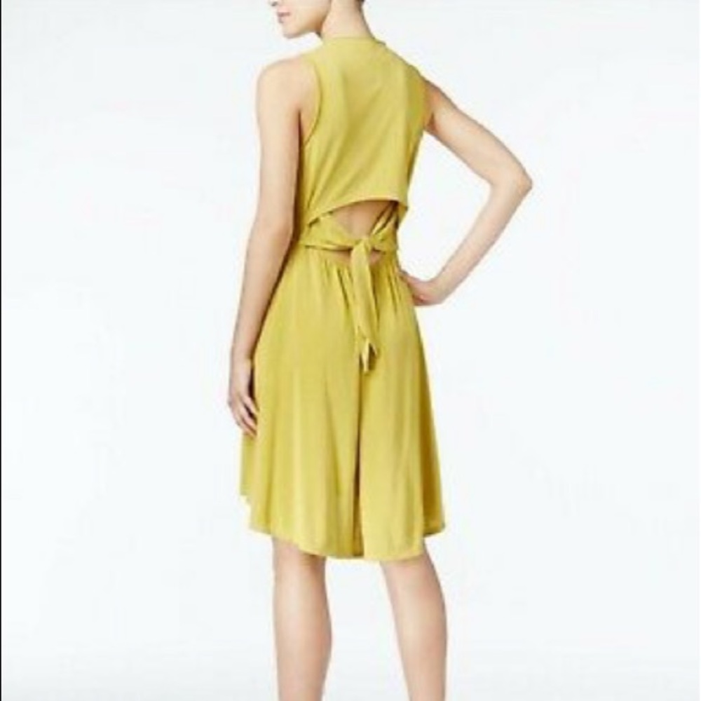 Rachel Rachel Roy Chartreuse Tie-back Dress